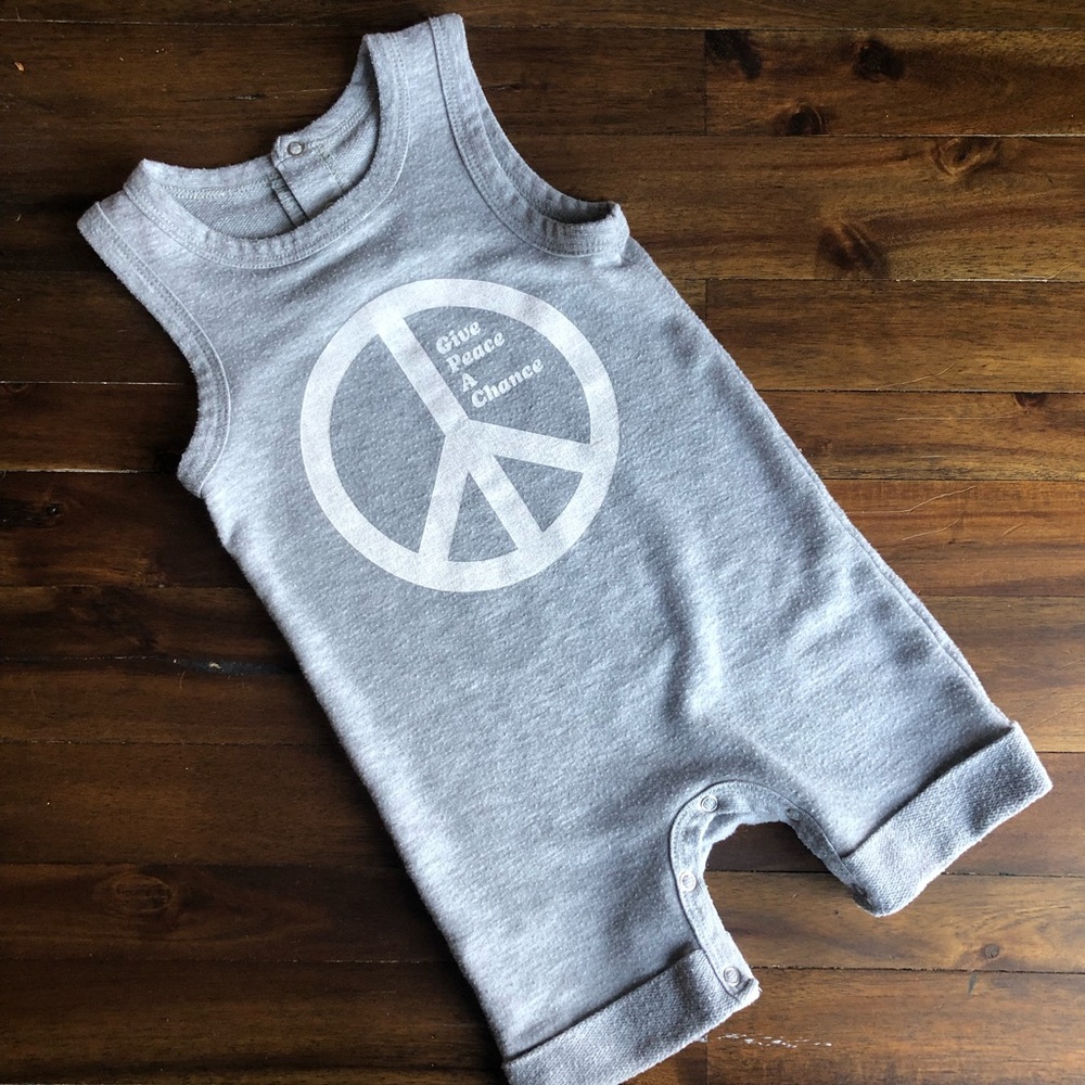 “Give Peace A Chance” tank romper